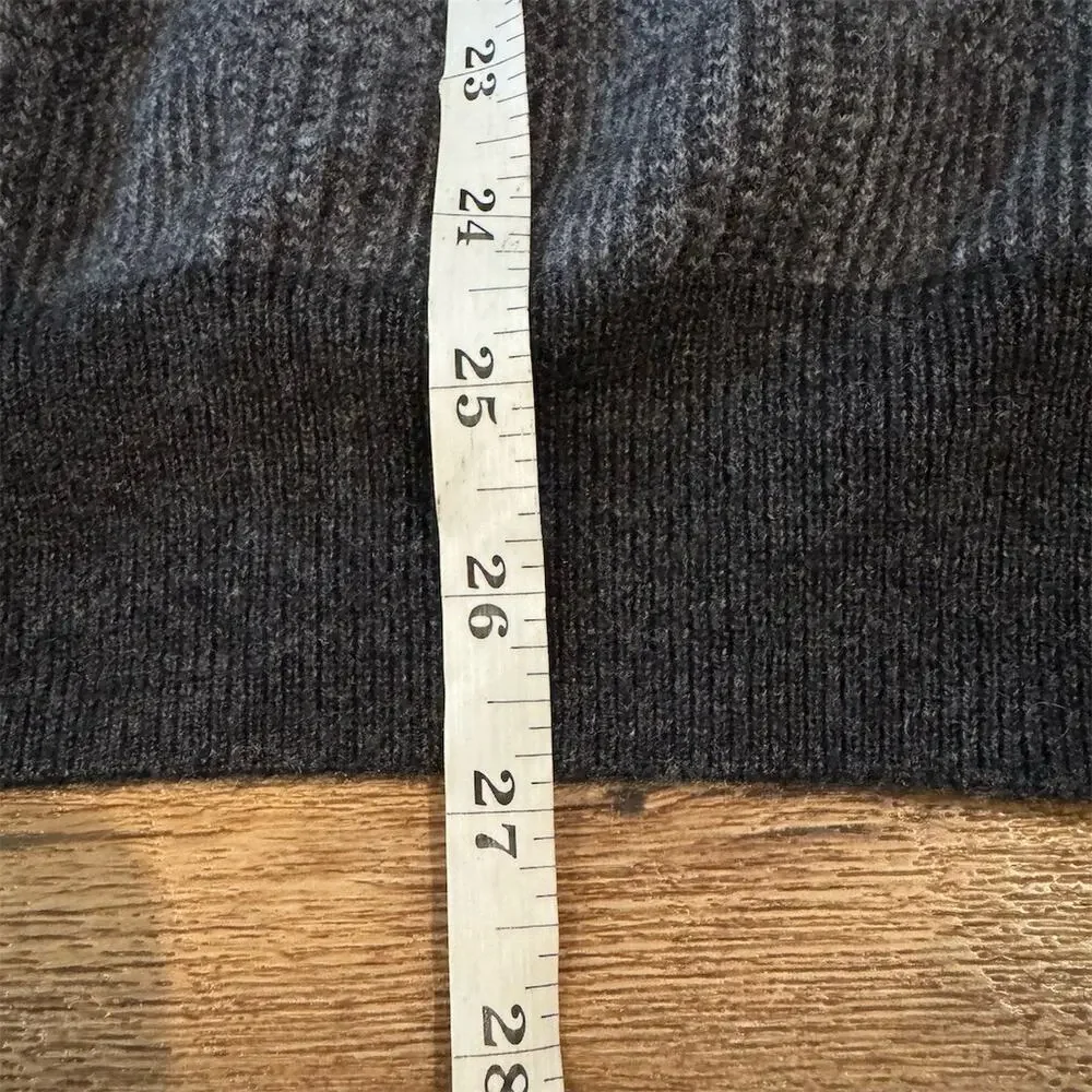Jos. A. Bank 1905 Cardigan Sweater L Gray Black College Prep Academia Grunge